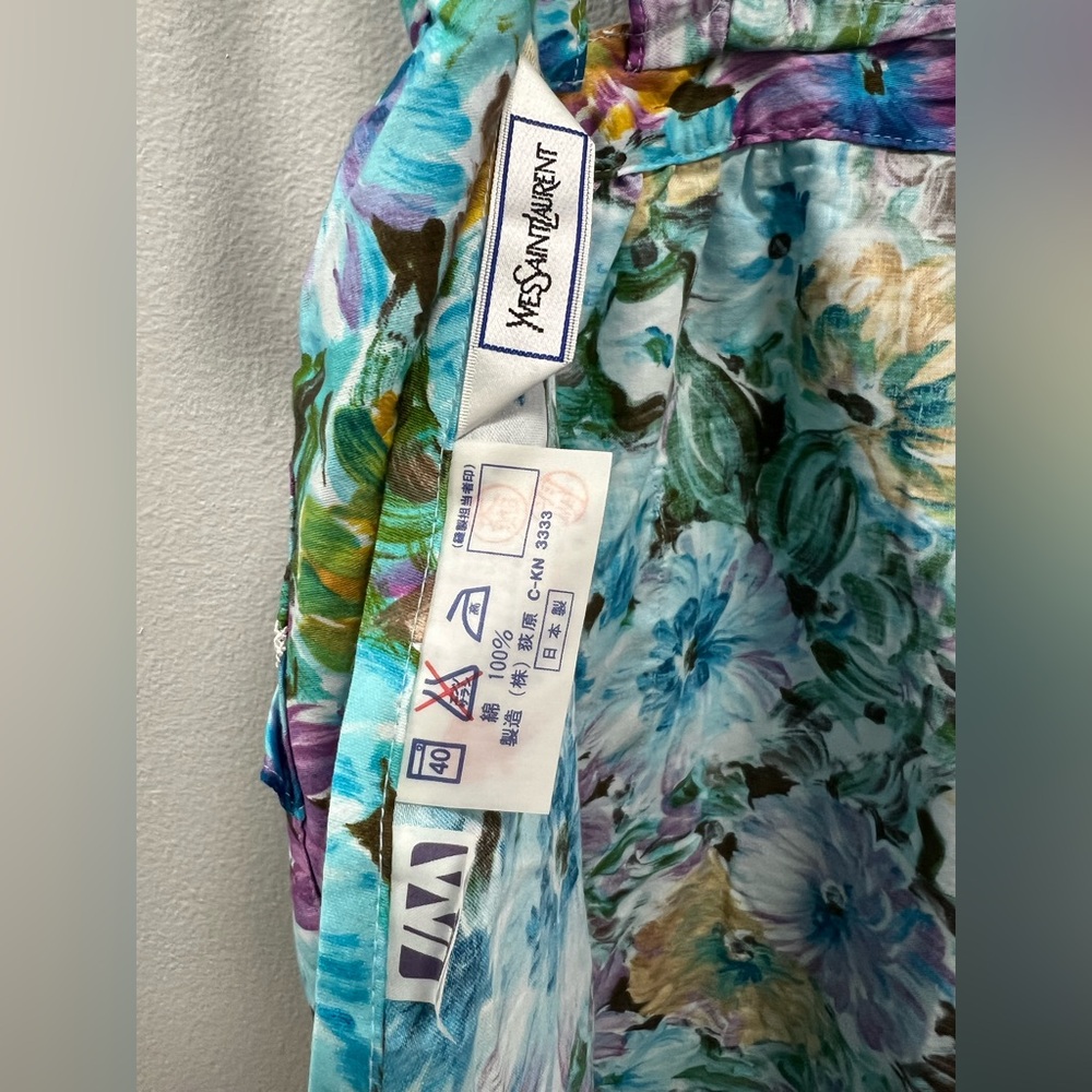 YSL Floral Apron Japan Exclusive Vintage - Picture 10 of 11